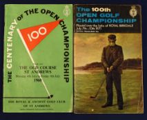 2x Centenary Official Open Golf Championship programmes - 1960 The Centenary of The Open