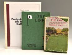 Collection of various books on golf architecture (3) - Reginald Beale “The Book of The Floor” 1st