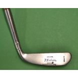 Scarce Tom Stewart made for Fred Robson Hesketh styled goose neck metal blade putter with the