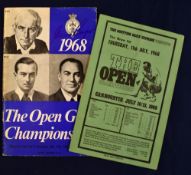 1968 Open Golf Championship signed programme - played at Carnoustie and signed by the winner Gary