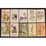 23x golfing postcards, mainly humour themed – incl Fred Spurgin, Spatz, Colbourne, Donald McGill,