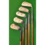Good assortment of playable ladies golfing irons (5) – Maxwell Star Model Mid Iron, Tom Morris