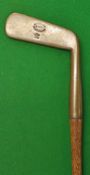 R Forgan & Son St Andrews Powf broad head brass blade putter c1895 with good stamp marks to the head