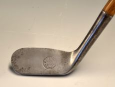 Myles Paxie Round Backed Driving Iron with the British and US patent with inner circle stamped to