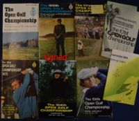 Collection of 1970s Open Golf Championship Programmes one signed (6) - 1970 St Andrews (Jack