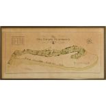 McKenzie Golf Course Architect – “Map of the Old Course St Andrews” colour print 1924 – Copyright