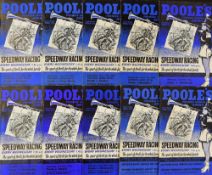 Collection of Poole Speedway Programmes from 1961 to 1973 (29) – 2x 1961 v Cradley Heath and v