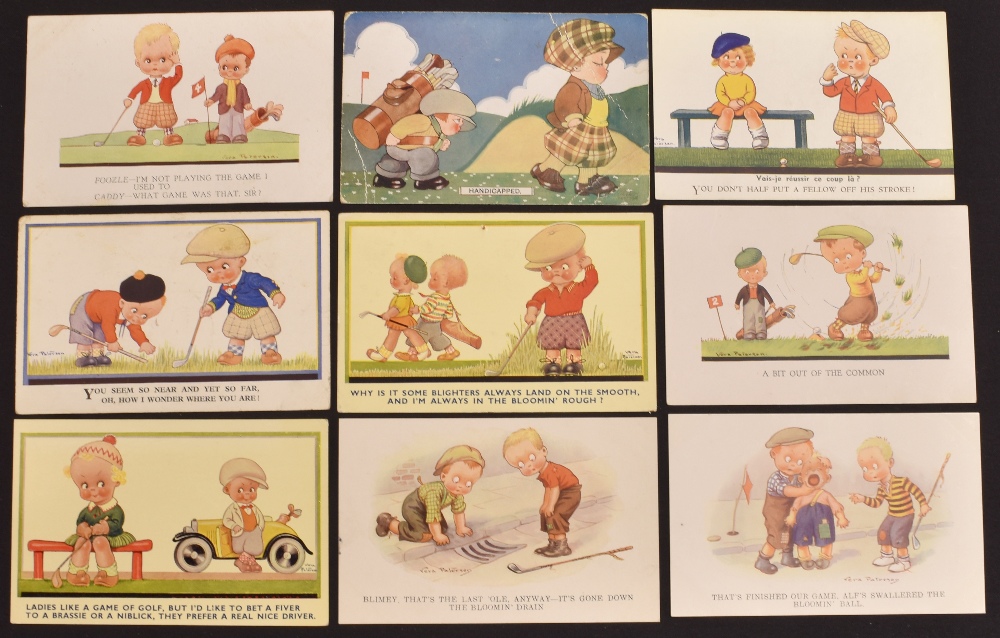 Selection of mixed child humour golfing postcards (21) – most with Vera Paterson designs plus 2x Ray - Image 3 of 3