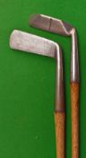 2x early and interesting hand forged putters – Tom Auchterlonie Pat Prism shaped putter – wide