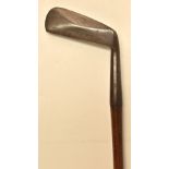 Fine W Park Maker Musselburgh Special diamond back blade putter – with excellent makers stamp mark