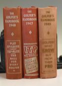 Collection of “The Golfers Hand Books” from the 1940s (3) - to include 1940 ex-library (F/G),