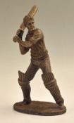 Composite Sherratt & Simpson and Crafted Cricketer Swinging Bat Figurine measuring approx. 27cm high