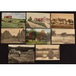 Collection of overseas golf club and Golf Course postcards from the early 1900s onwards (8) – Mar