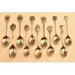 20x assorted hallmarked silver golf teaspoons – with assorted designs and hallmarks incl 3x The