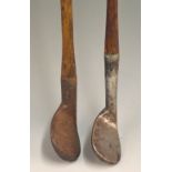 2x Rut irons c1890 – Auchterlonie St Andrews and a Carruther style bore thro’ hosel - both with