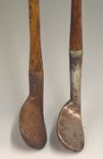 2x Rut irons c1890 – Auchterlonie St Andrews and a Carruther style bore thro’ hosel - both with