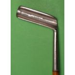 Fine Mitre Brand “The Perwhit” patent convex face putter c/w punch dot face markings and very good