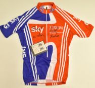 Paralympic Gold Medallist Neil Fachie Signed British Cycling Shirt size S, short sleeve shirt,