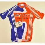 Paralympic Gold Medallist Neil Fachie Signed British Cycling Shirt size S, short sleeve shirt,