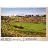 Graeme Baxter signed Open Golf Championship colour print - 2002 Official Muirfield Open Golf