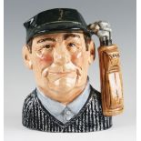 Royal Doulton ‘Golfer’ D6784 Character Jug special edition new colourway 1987 for John Sinclair,