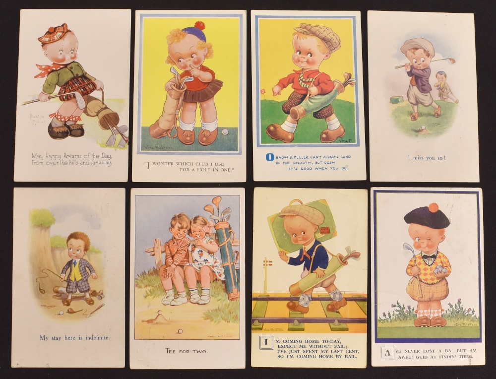 Selection of mixed child humour golfing postcards (21) – most with Vera Paterson designs plus 2x Ray - Image 2 of 3