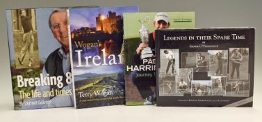 Collection of Irish Professional and Amateur Golfers related books – one signed (4) – Padraig