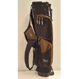 Fine Ogre shoulder carry golf club bag and stand – c/w various side pockets, travel hood and cross