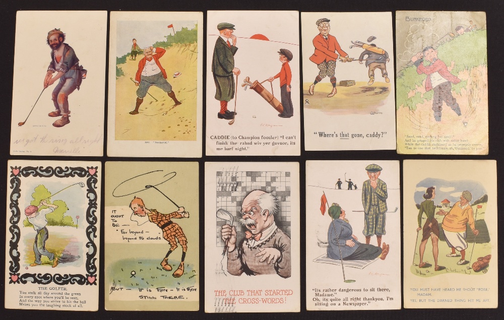 23x golfing postcards, mainly humour themed – incl Fred Spurgin, Spatz, Colbourne, Donald McGill, - Image 2 of 4