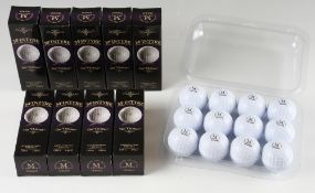 Collection of 42x McIntyre Golf Co “The Ouimet” Mesh Pattern modern replica golf balls – all 1.68