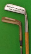 2x classic putters – Slazenger Jack Nicklaus brass wide sole blade with Gibson Maker’s Star Cleek