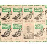 1965 Cradley Heath Speedway Programme Selection incomplete, includes League Championship,