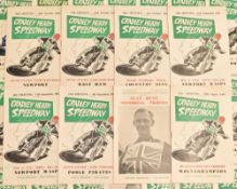 1965 Cradley Heath Speedway Programme Selection incomplete, includes League Championship,