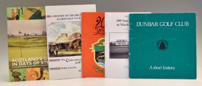 Collection of Scottish Golf Club Centenary/History Golf Books – one signed (5) - The Bruntsfield