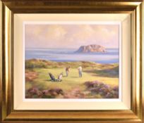 Sloan, Hamilton (Irish b.1954 Belfast) – Ballyliffin Golf Course Donegal - original acrylic oil on