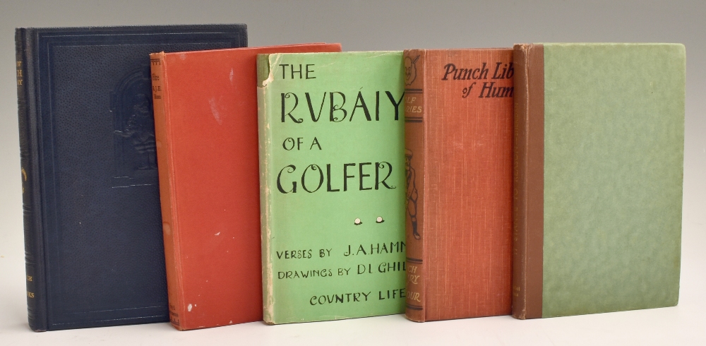 Collection early Golf Humour Illustrated Books (5) - The New Punch Library titled “Mr Punch on The