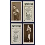 Boxing – Scarce John Player & Sons Drumhead Pugilists In Action Cigarette Cards complete set of