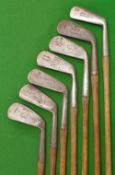 7 x interesting assorted irons – Anderson Anstruther mid iron, 2x Tom Stewart irons no.1 and a