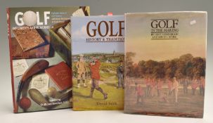 Collection of Golf History, Tradition and Memorabilia Books (3) – the ultimate Henderson and Stirk -