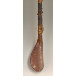 Early Alex Patrick Leven dark stained longnose driving putter c1875 – the head measures 5.5” x 1 7/