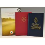 Collection of London Golf Club/Society History Golf Books one signed (3) - Clapham Common Golf