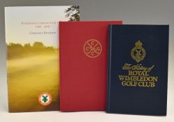 Collection of London Golf Club/Society History Golf Books one signed (3) - Clapham Common Golf