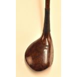 Rare Schavoir Patent Textolite molded head brassie wood – the crown stamped “Schavolite / Textol