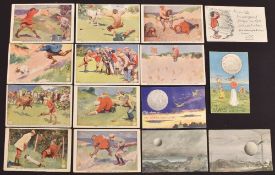 Mixed golf ball advertising postcards (12) – incl 10 The North British Rubber Co Ltd examples, 4
