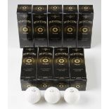 Collection of 27x McIntyre Golf Co “The Victor” Mesh Pattern modern replica golf balls – all 1.68