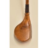 Indistinct makers “---itage Sheffield” oval stamped shallow face golden persimmon brassie with
