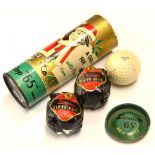 3x Early Dunlop Sixty Five diamond label wrapped balls – in early Christmas Dunlop 65 Golf Ball