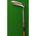 Fine Auchterlonie St Andrews Gem Style goose neck rust less putter - with top aiming line and full