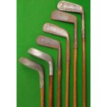 6x assorted putters – 2x Standard Golf Co Mills alloy mallet heads and 4x metal blade putters incl