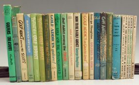 Collection of George Houghton Addict and Other Humour Golf Books one signed (23) to incl. “Golf On